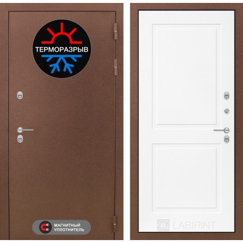 Входная дверь Термо Магнит 11 - Белый софт в Москве