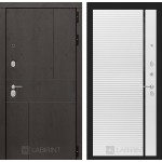 Входная дверь URBAN 22 - Белый софт, черная вставка в Москве