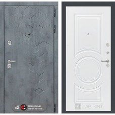 Входная дверь Бетон 23 - Белый софт