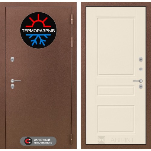 Входная дверь Термо Магнит 03 - Крем софт в Москве