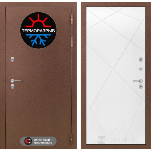 Входная дверь Термо Магнит 24 - Белый софт в Москве