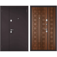 Входная дверь - MEGA Букле шоколад /Орех лесной Х-110