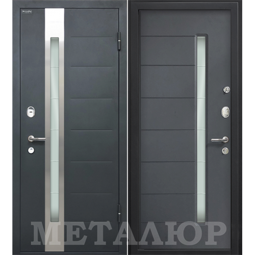 Входная дверь - МеталЮр М36 Антрацит в Москве