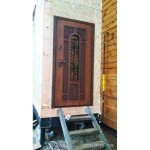 Входная дверь с терморазрывом Термо Лацио с магнитным уплотнителем винорит Golden Oak  (ND) в Москве