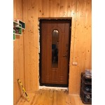 Входная дверь с терморазрывом  Лацио Термо винорит Golden Oak / White с магнитным уплотнителем  (ND) в Москве