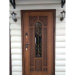 Входная дверь с терморазрывом  Лацио Термо винорит Golden Oak / White с магнитным уплотнителем  (ND) в Москве