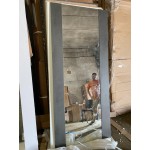 Входная дверь с терморазрывом -  Сибирь термо серебро графит зеркало макси бетон (TD) в Москве